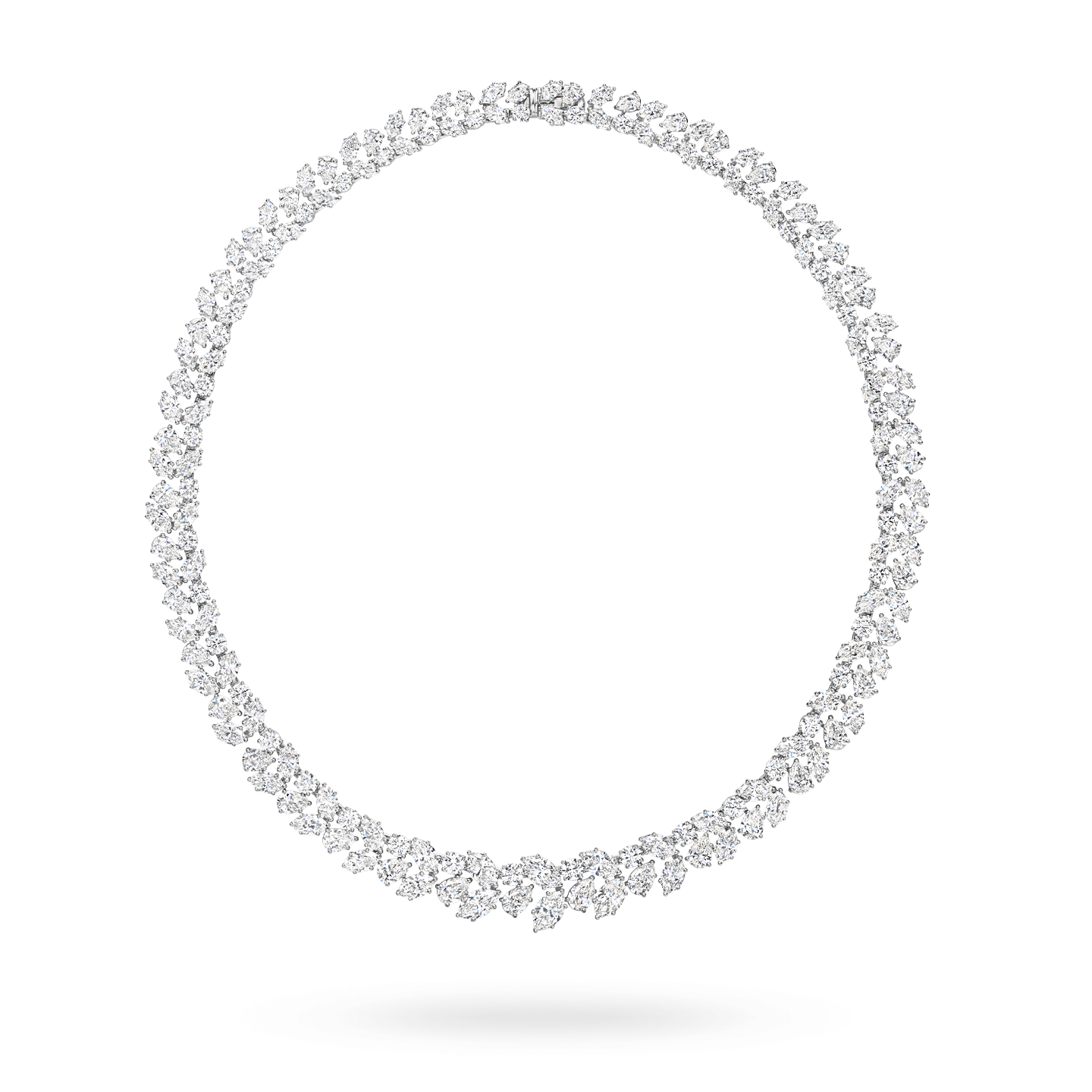 Winston Cluster Diamond Necklace, Product Image 1